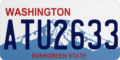 WA license plate ATU2633