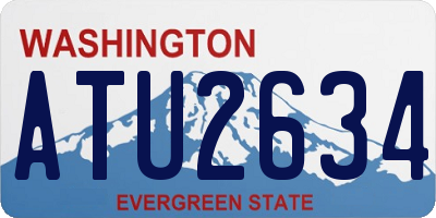 WA license plate ATU2634