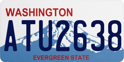 WA license plate ATU2638
