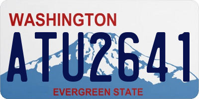 WA license plate ATU2641