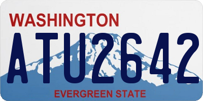 WA license plate ATU2642