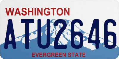 WA license plate ATU2646