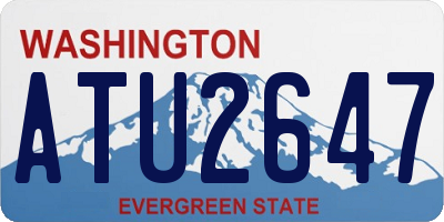 WA license plate ATU2647