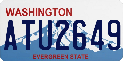 WA license plate ATU2649