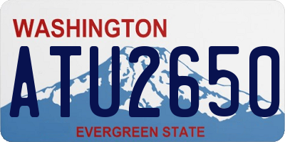 WA license plate ATU2650