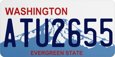 WA license plate ATU2655