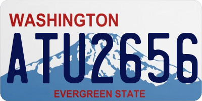 WA license plate ATU2656
