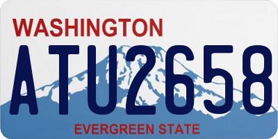 WA license plate ATU2658