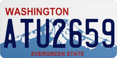 WA license plate ATU2659