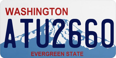 WA license plate ATU2660
