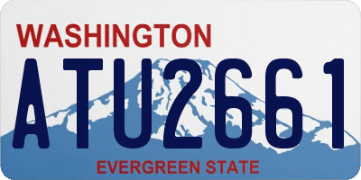 WA license plate ATU2661