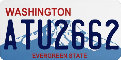 WA license plate ATU2662