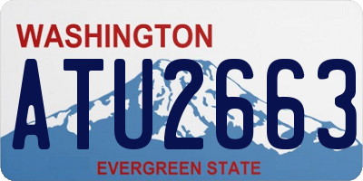 WA license plate ATU2663