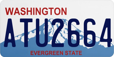 WA license plate ATU2664