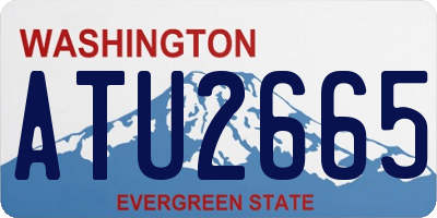 WA license plate ATU2665