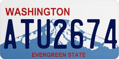 WA license plate ATU2674