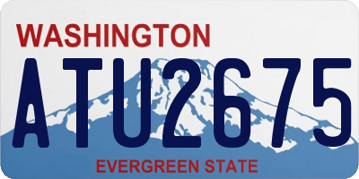 WA license plate ATU2675