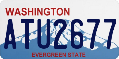 WA license plate ATU2677
