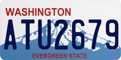 WA license plate ATU2679