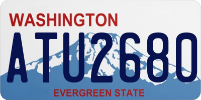 WA license plate ATU2680