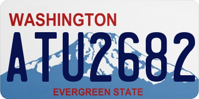 WA license plate ATU2682