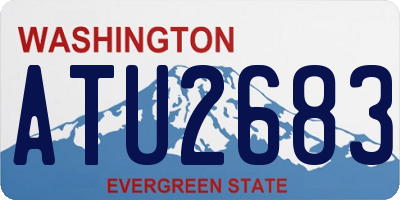 WA license plate ATU2683