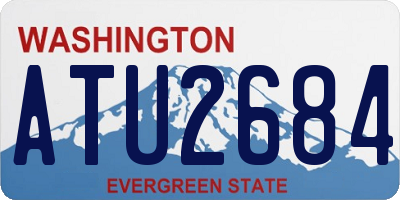 WA license plate ATU2684