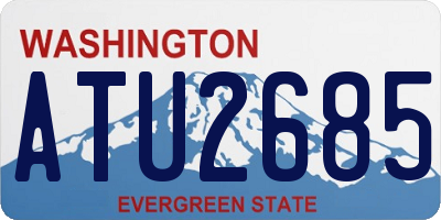 WA license plate ATU2685