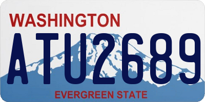 WA license plate ATU2689