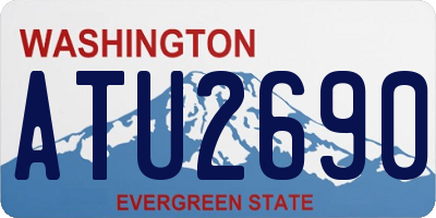 WA license plate ATU2690