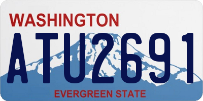 WA license plate ATU2691
