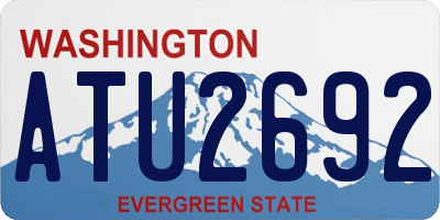 WA license plate ATU2692