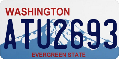 WA license plate ATU2693