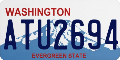 WA license plate ATU2694