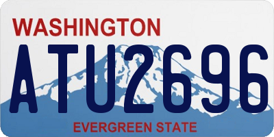 WA license plate ATU2696