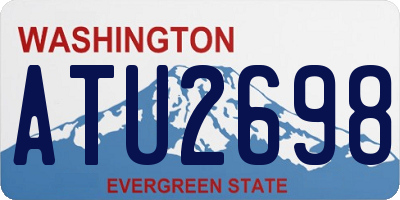 WA license plate ATU2698