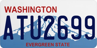 WA license plate ATU2699