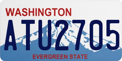 WA license plate ATU2705