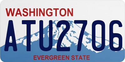 WA license plate ATU2706