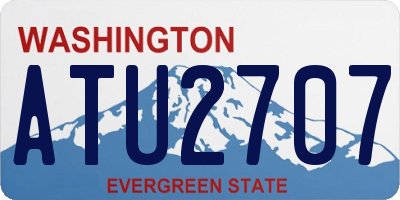 WA license plate ATU2707