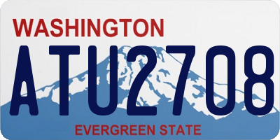 WA license plate ATU2708