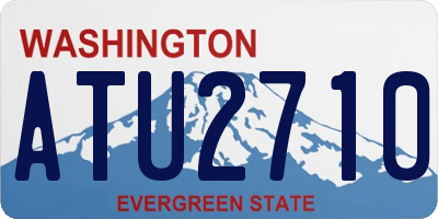 WA license plate ATU2710