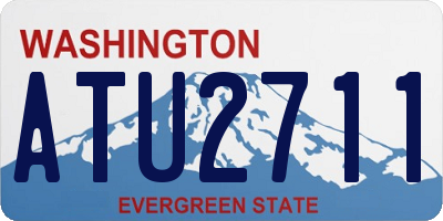 WA license plate ATU2711