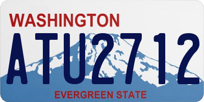 WA license plate ATU2712