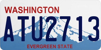 WA license plate ATU2713