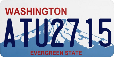 WA license plate ATU2715