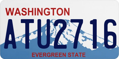 WA license plate ATU2716