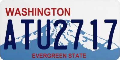 WA license plate ATU2717