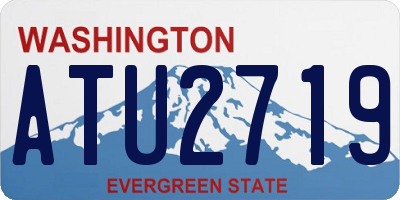 WA license plate ATU2719