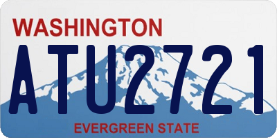 WA license plate ATU2721